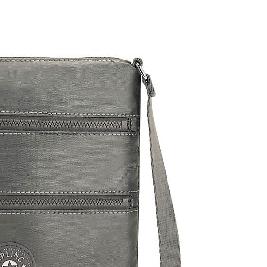 Kipling Keiko Metallic Crossbody Mini Tassen Grijs | België 1883DF